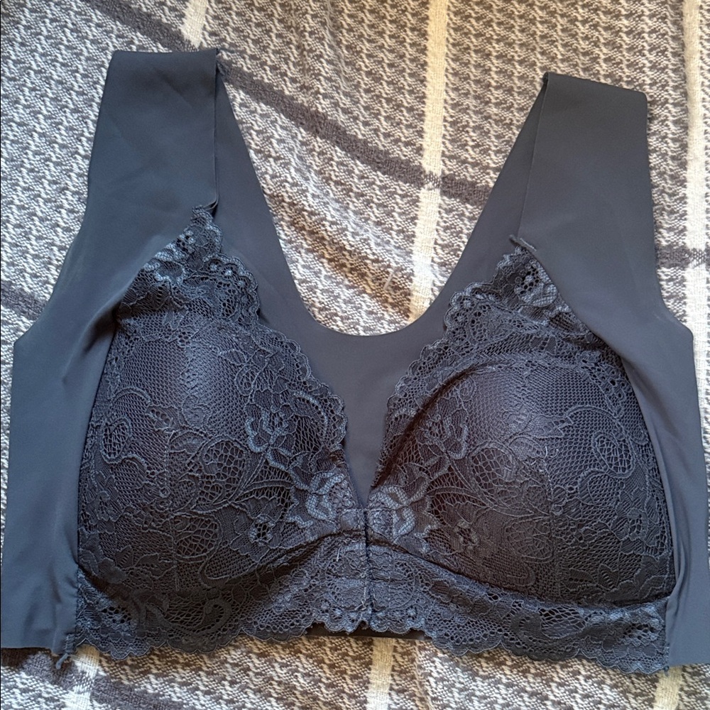 Lace Women's Intimate Bra - Gray